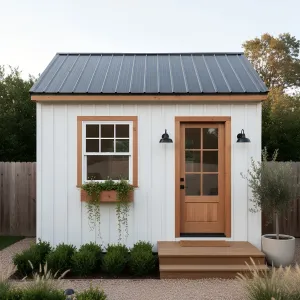 Cedar-Trim Cottage Work Nook