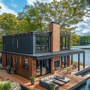 Lakefront Shipping Container Paradise