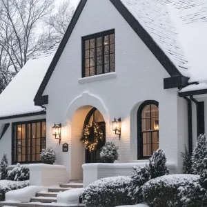 Preview of Winter Wonderland: Charming White Brick Home