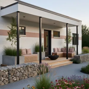 Welcoming Nook with a Stylish Overhang