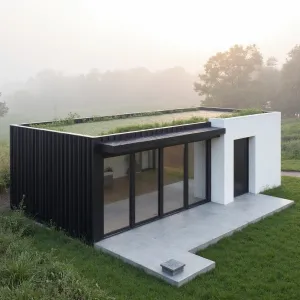 Hilltop Haven: A Modern Misty Delight