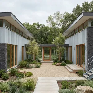 Courtyard Walkway In Relaxed Modern Canyon