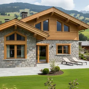 Stone and Timber Symphony in the Hills