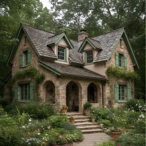 Quaint Stone Cottage Under the Canopy