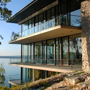 Glass Façade With Wraparound Balconies