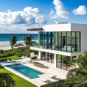 Oceanfront Reverie: A Sunlit Paradise