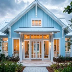 Cerulean Charm with a Welcoming Glow