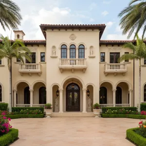 Majestic Mediterranean Manor: Architectural Elegance