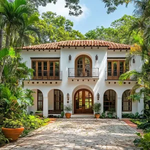 Mediterranean Retreat Under Lush Canopy