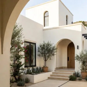 Sunwashed Courtyard Archway Sanctuary