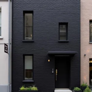 Pitch-Black Brick Bungalow