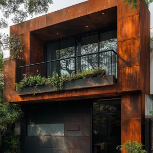 Modern Rust House: Nature’s Copper Companion
