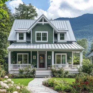 Evergreen Rooflines and Front Porch Dreams