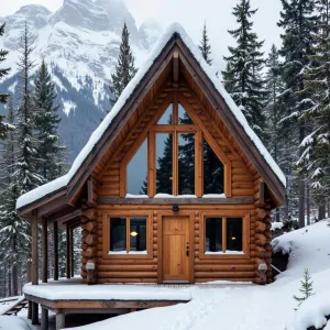 Winter Wonderland Log Palace