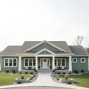 Spruce Harbor Ranch With Porch Columns