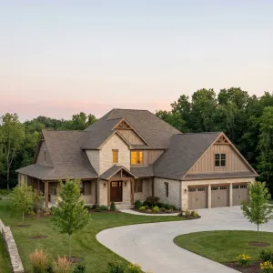 Woodland Stone Gable Homestead
