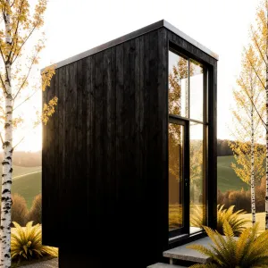 Tiny Timber Oasis in Golden Glow