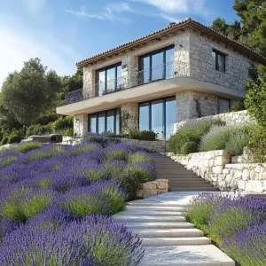 French Riviera Home With Lavender-filled Gardens