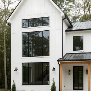 Crisp and Classy: The Snowy Barn Abode