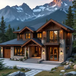 Rustic Elegance Among Mountain Giants