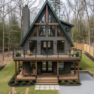 A-Frame Escape with a Stylish Porch