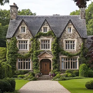 Stony Retreat With Ivy Tendrils