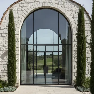 Arched Glass Gateway to Tuscany