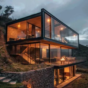Glass-walled Façade