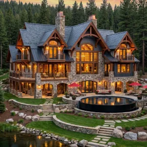 Lakeside Timber Chateau