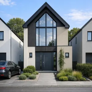 Scandi Tallfront Garden Entry House