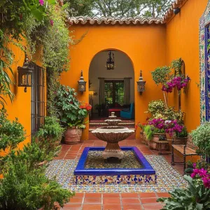 Courtyard Symphony in Color