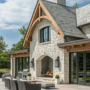 Stone Sanctuary: A Modern Retreat