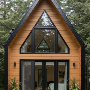 Tiny Triangular Retreat: A Modern Gem in the Forest