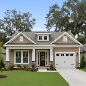Porch Pillars Suburban Craftsman Haven