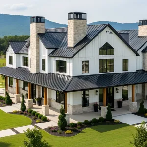Rustic Elegance: Barn Mansion Extravaganza