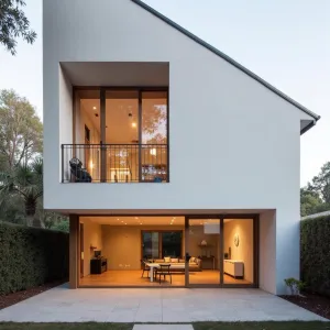 Sleek Asymmetry with a Touch of Warmth
