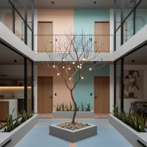 A Courtyard of Color and Calm