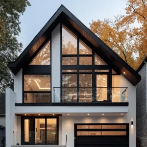 A-Frame Elegance Amidst Autumn Leaves