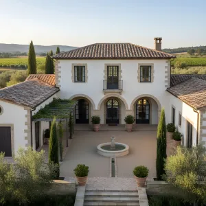 Citrus Courtyard Arch House