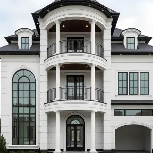 Neoclassical Crescent Manor