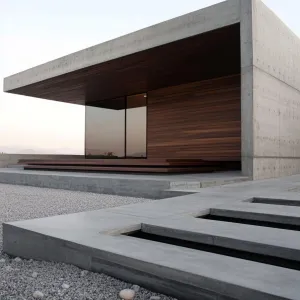 Concrete Horizons: A Desert’s Edge Retreat