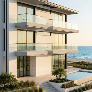 Glass Horizon Stacked Beach Villa