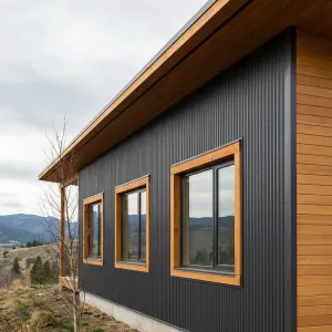 Slope Side Cabin With Charcoal Cladding