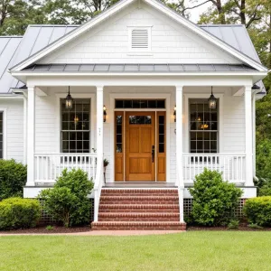 Welcoming Cottage With A Brick Stair Pizzazz
