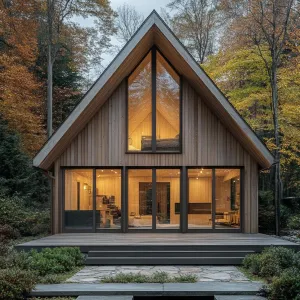 A-Frame Glimmer: Timber Tranquil Lodge
