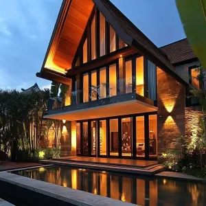 A-Frame Allure: Bali’s Twilight Retreat