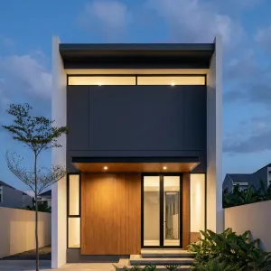 Urban Lantern Courtyard House