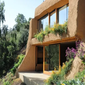 Eco Clay Castle: The Hillside Hugger