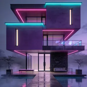 Electric Plum Rainfront Villa