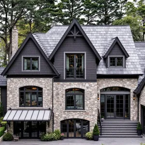 Rustic Stone Elegance in the Pines